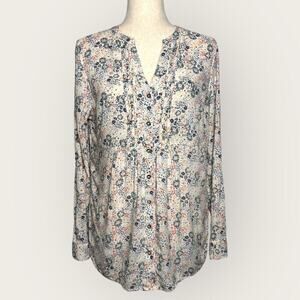 DE Collection Smocked Floral Blouse - Size L
